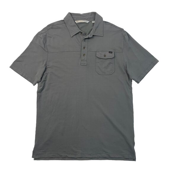 Travis Mathew Polo Shirt Mens L Large Overcast Short Sleeve Pocket Stretch Golf - Picture 1 of 10